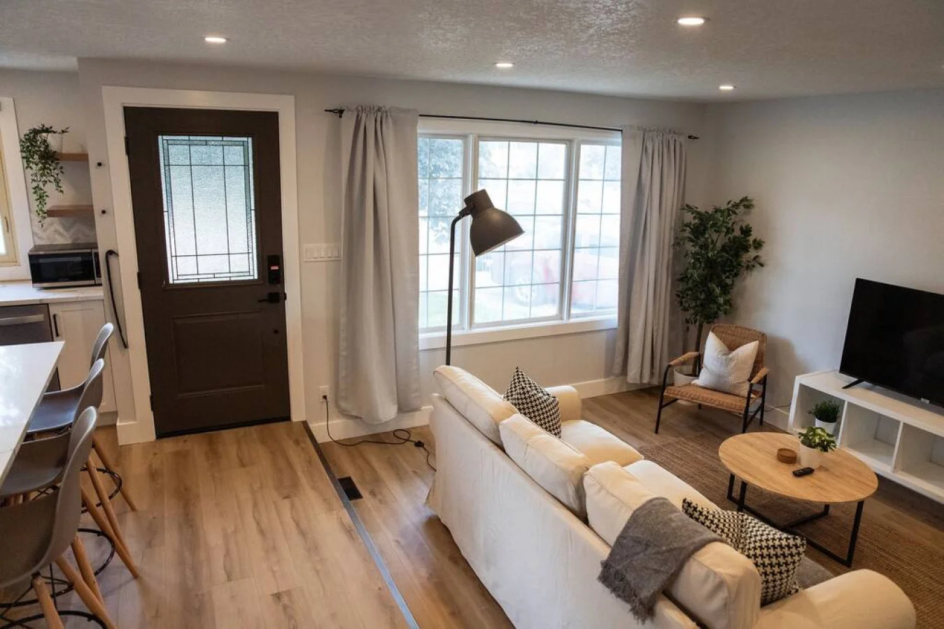 The home’s open layout and tasteful decor create a serene environment where you can truly relax and feel at home.