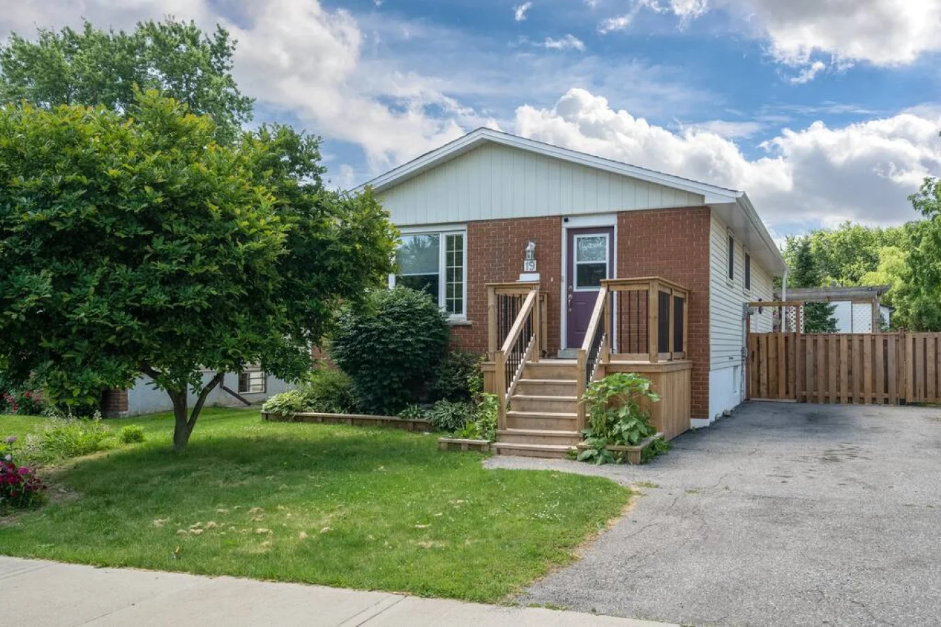 Exterior of home. Front door