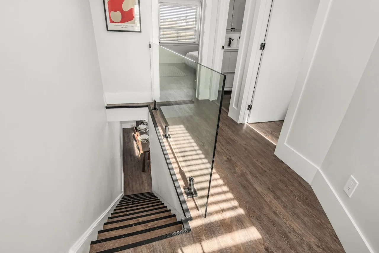 hallway leading to the living room