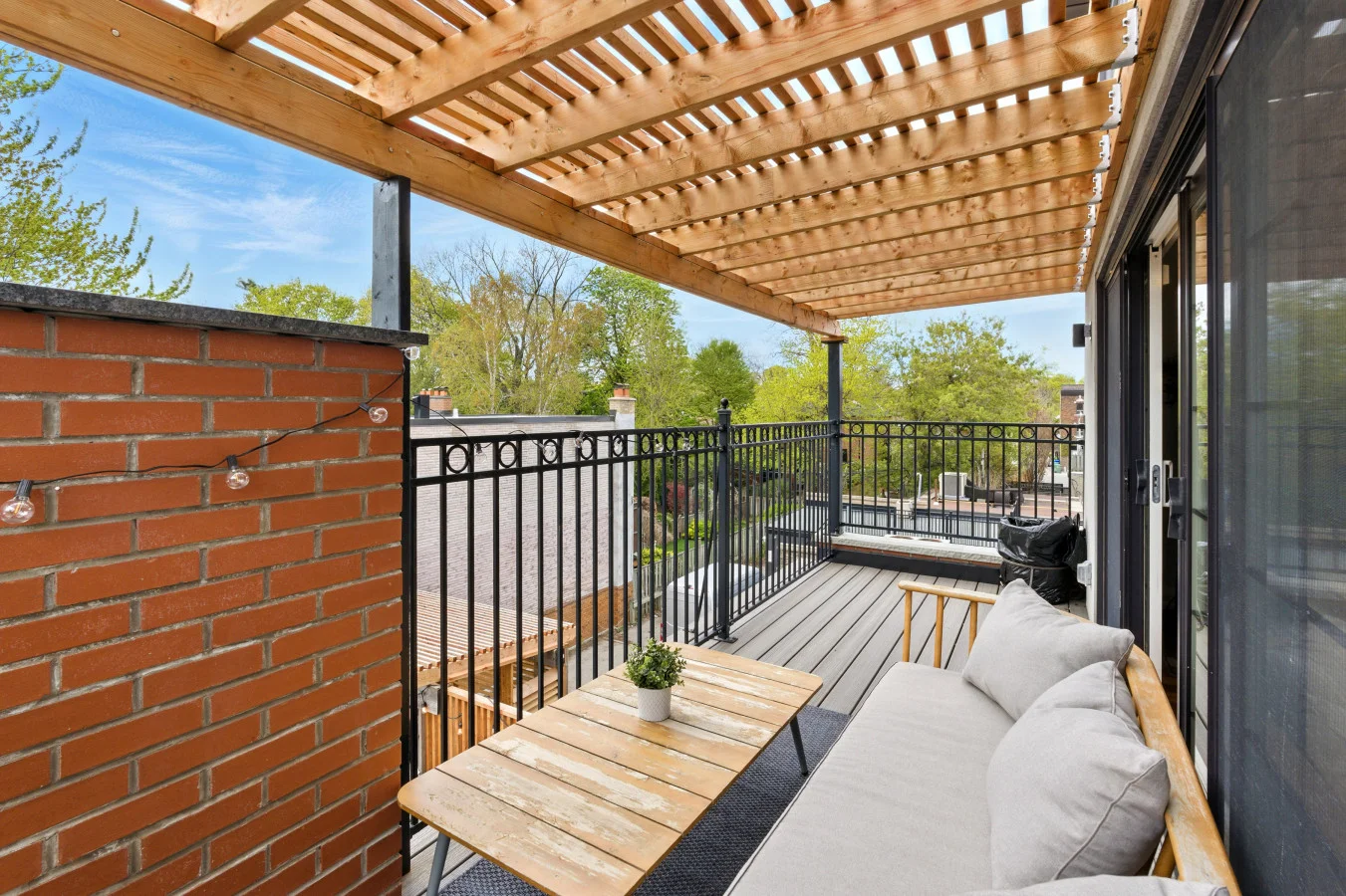 A peaceful retreat with comfortable seating, perfect for sipping your morning coffee or unwinding after a long day—your own little outdoor oasis.