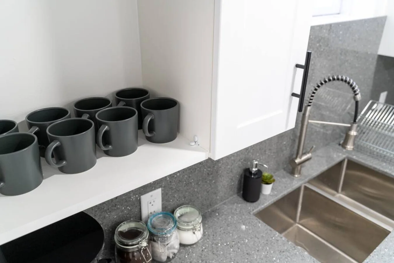 As you step into the kitchen, the clean lines and functional design make you eager to start cooking your favorite dishes.