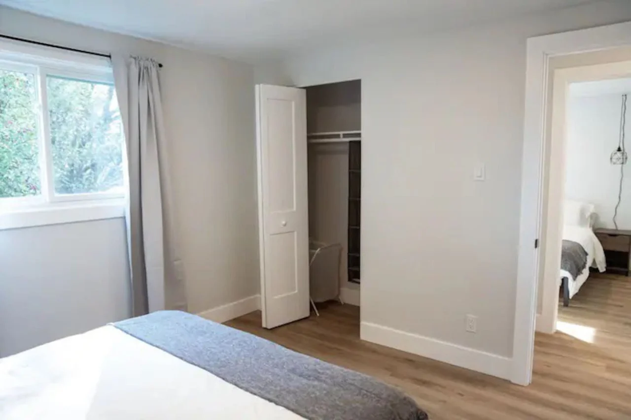 As you enter the bedroom, the sophisticated decor and plush bedding create a space where you can truly unwind.