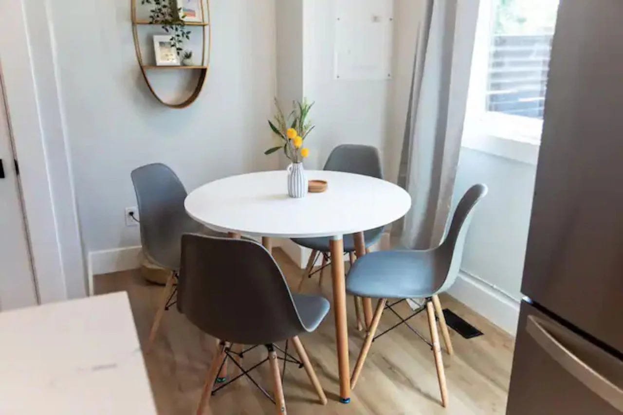 Our dining area is a place for you to relax and enjoy a meal with your family.