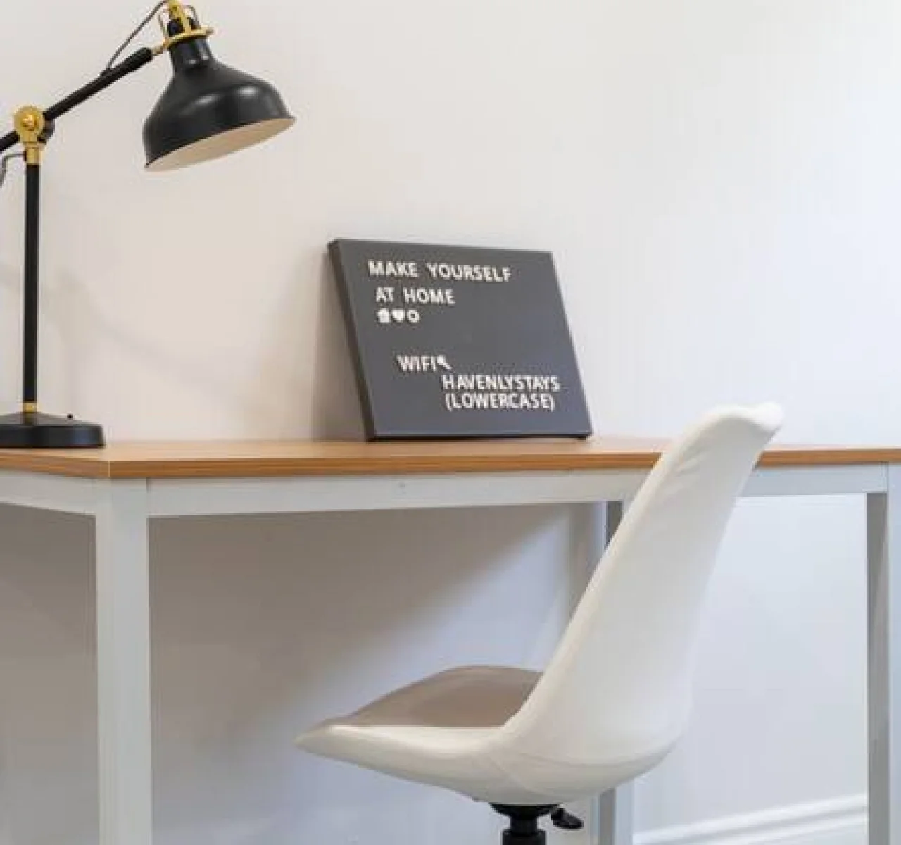 Office desk for the professional traveller who needs to get some work completed