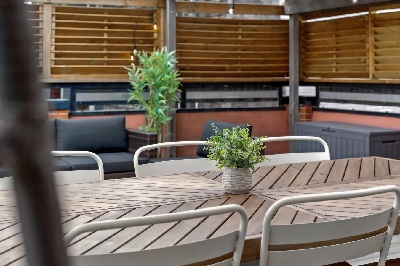 You can have entertainment in this stylish unique space!