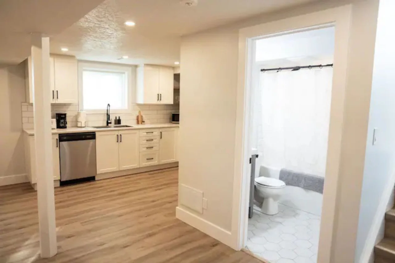 As you step into the kitchen, the clean lines and functional design make you eager to start cooking your favorite dishes.