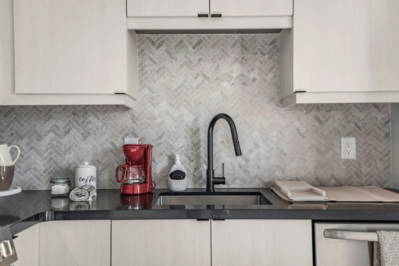 As you step into the kitchen, the clean lines and functional design make you eager to start cooking your favorite dishes.