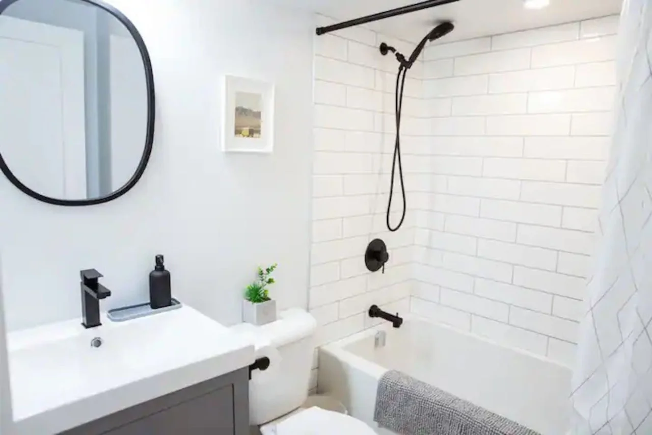 The bathroom is a private sanctuary, with a layout and features that make it the perfect place to rejuvenate.