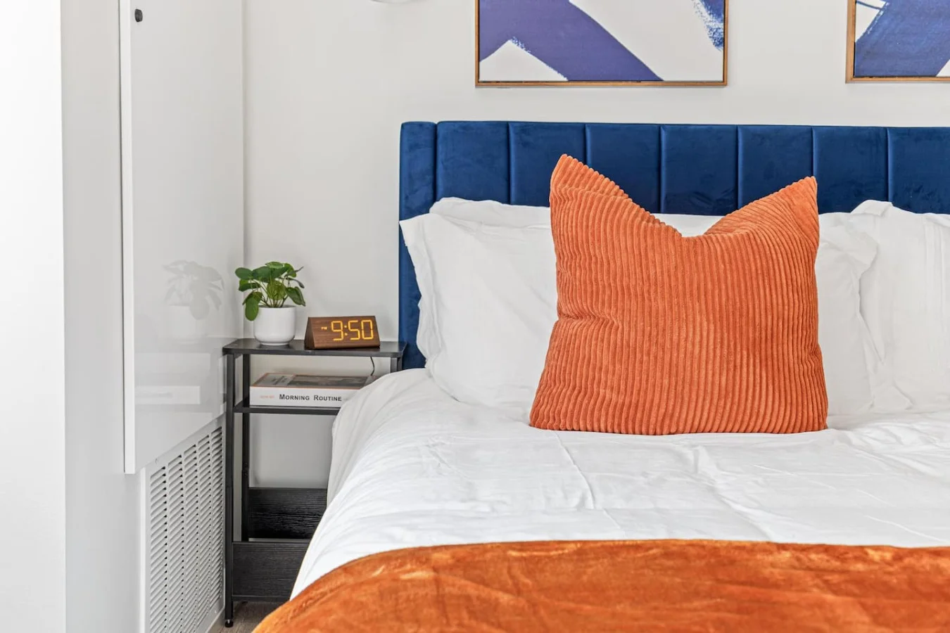 Your perfect escape: plush King-sized bed and cozy vibes.