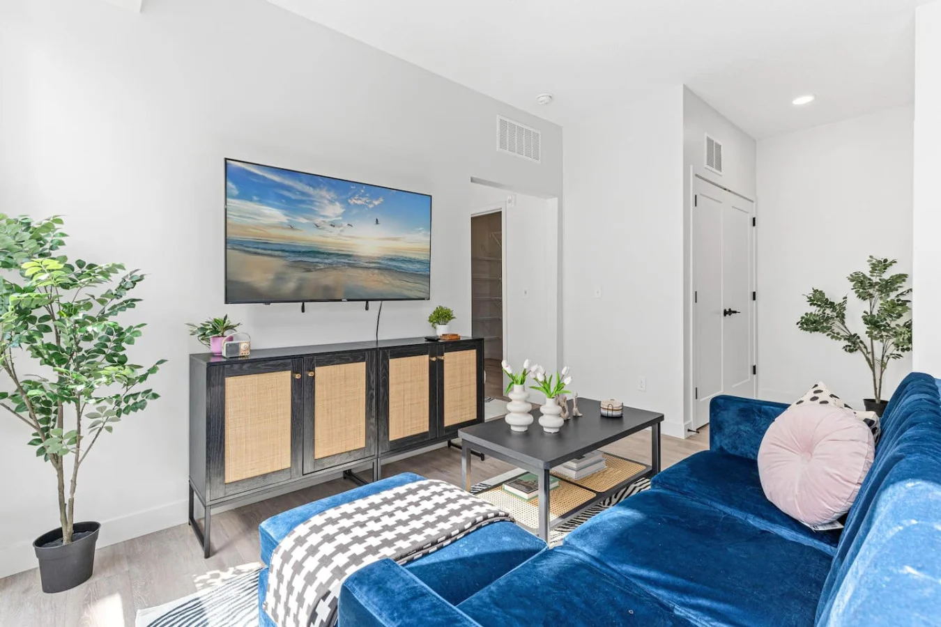 Movie night, upgraded! Stream in stunning clarity on our 55" 4K UHD Smart TV.