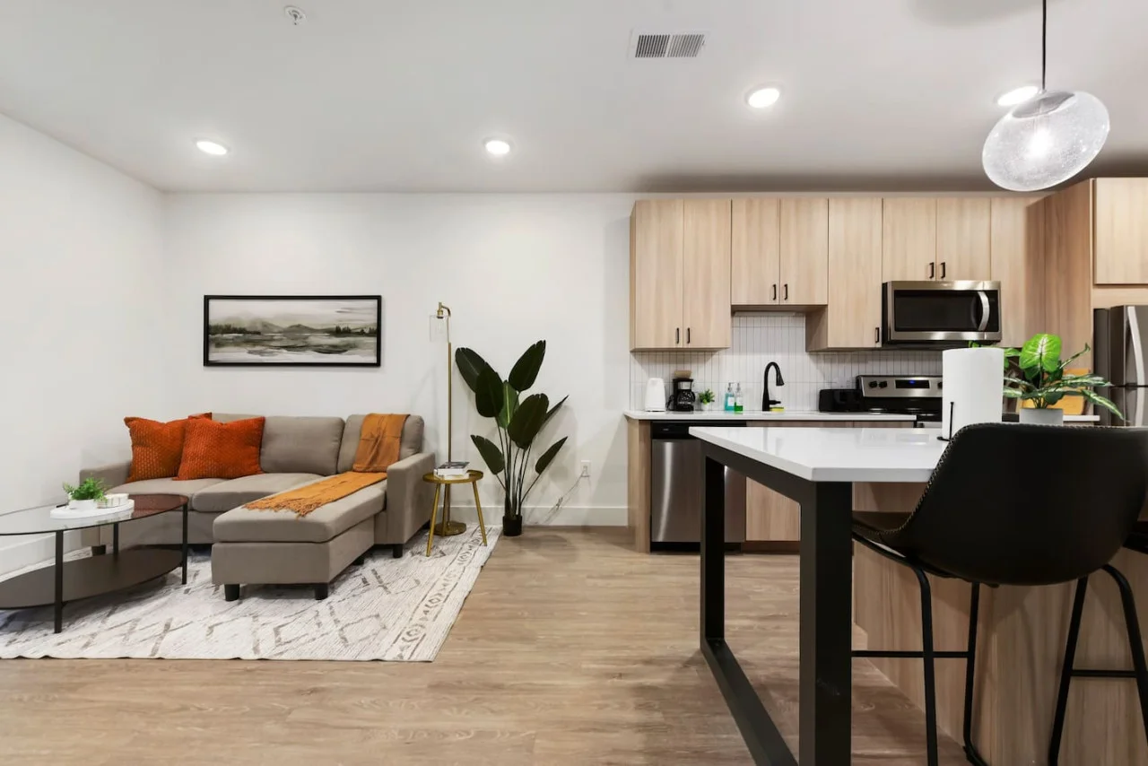The home’s open layout and tasteful decor create a serene environment where you can truly relax and feel at home.