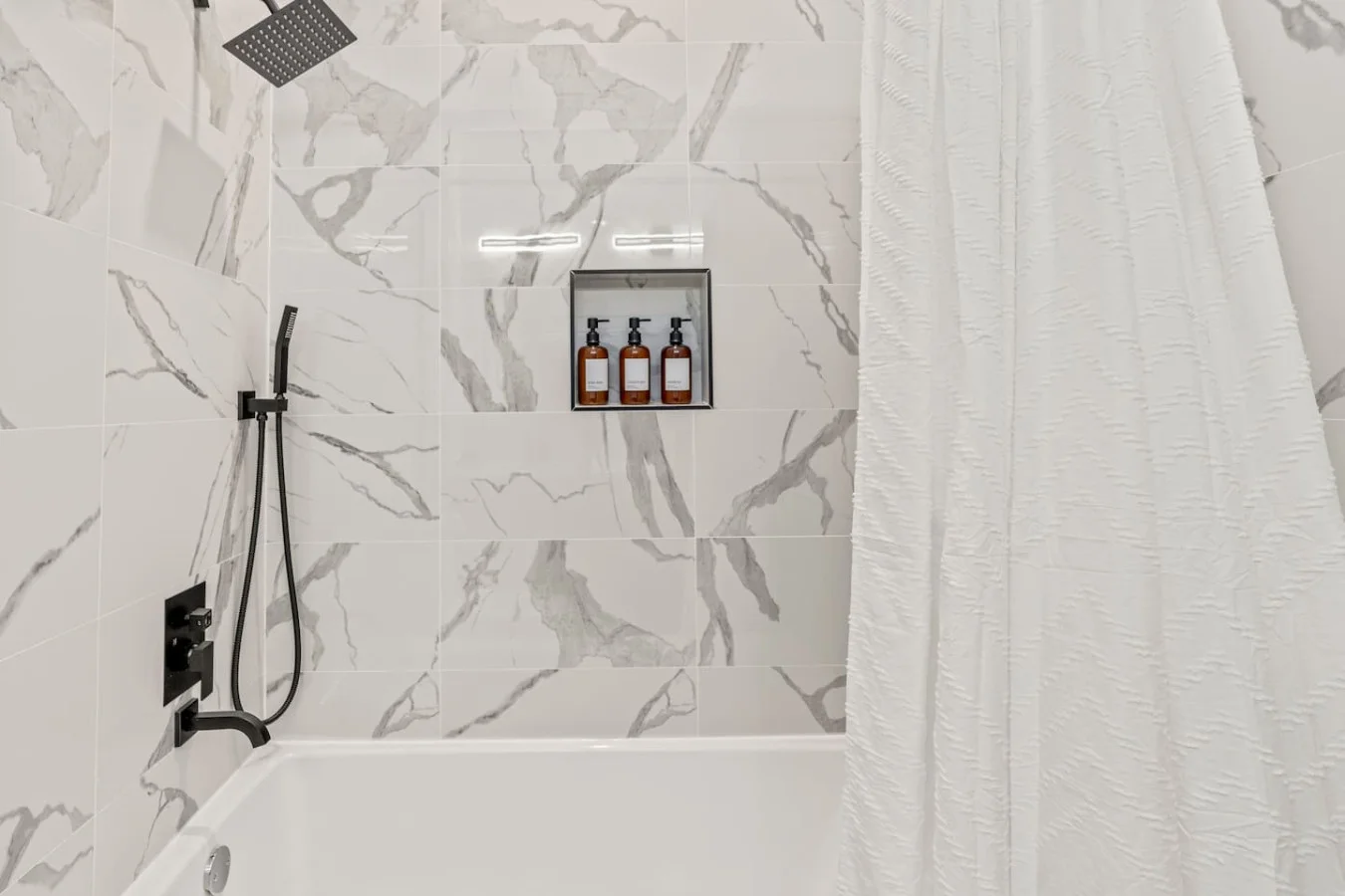 The bathroom is a private sanctuary, with a layout and features that make it the perfect place to rejuvenate.
