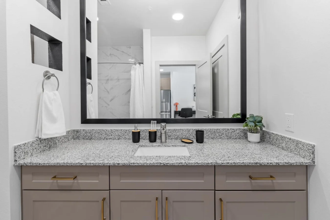 High-quality materials and serene design make this bathroom a true retreat.