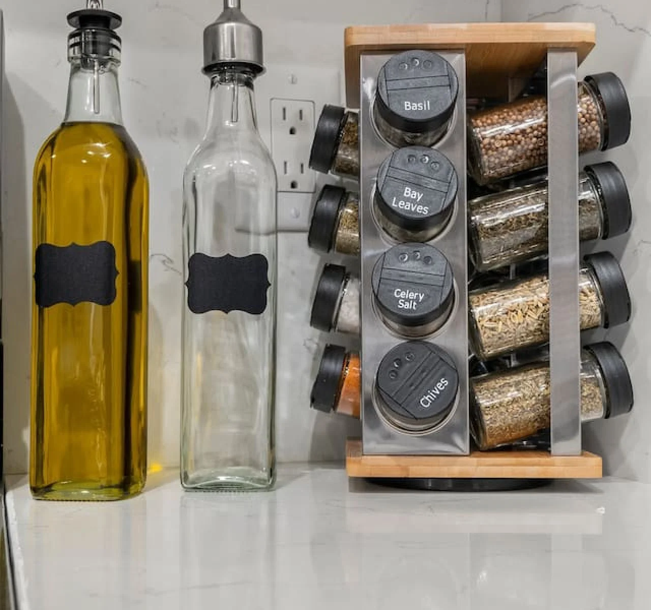 Everything you need in the kitchen: flatwares, strainer, spatula, tongs, scissor, measuring spoons, and more!