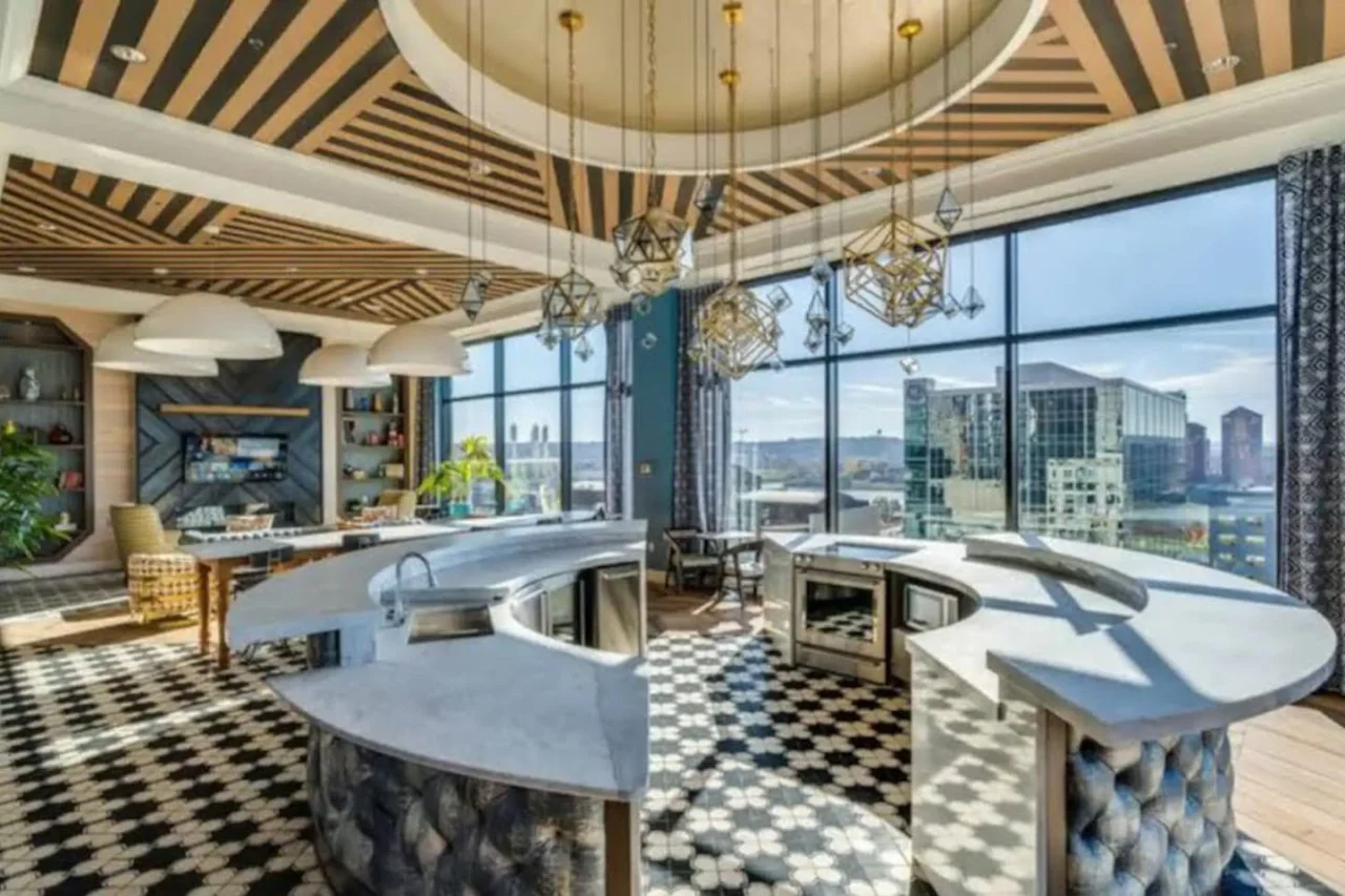 You can have entertainment in this stylish unique space!