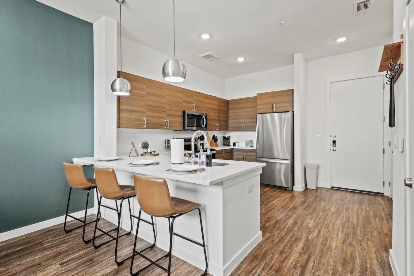 The dining room encourages you to gather with friends, enjoy a drink, and create lasting memories.