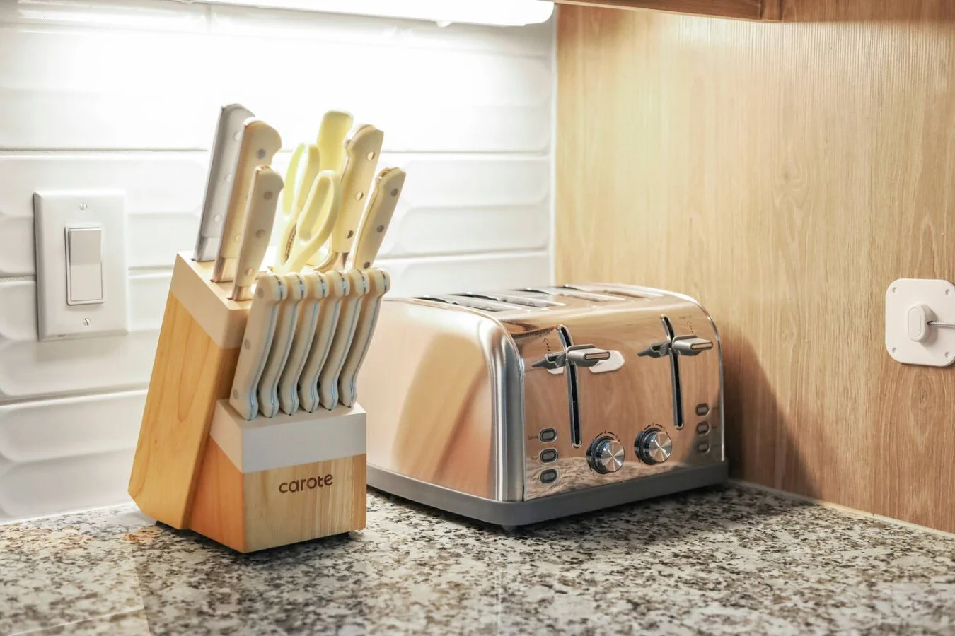 Fully equipped kitchen with all the tools you need for a perfect culinary experience. Enjoy the convenience of having everything at your fingertips!