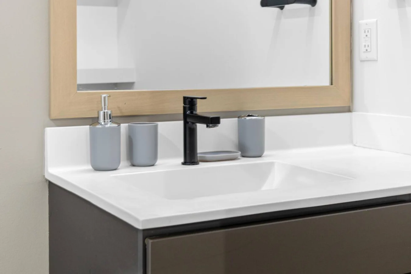 The bathroom is a private sanctuary, with a layout and features that make it the perfect place to rejuvenate.