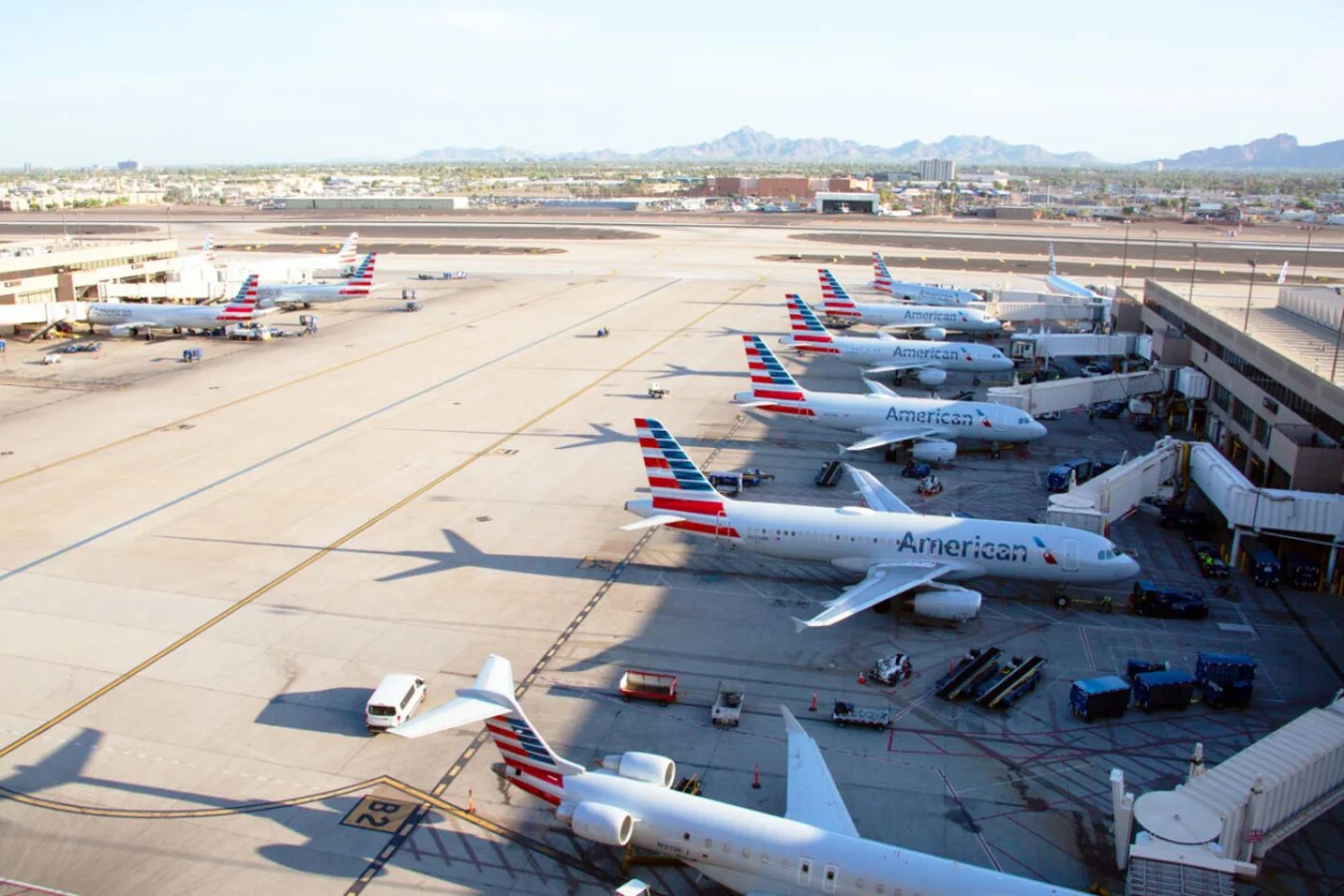 A view of the airport