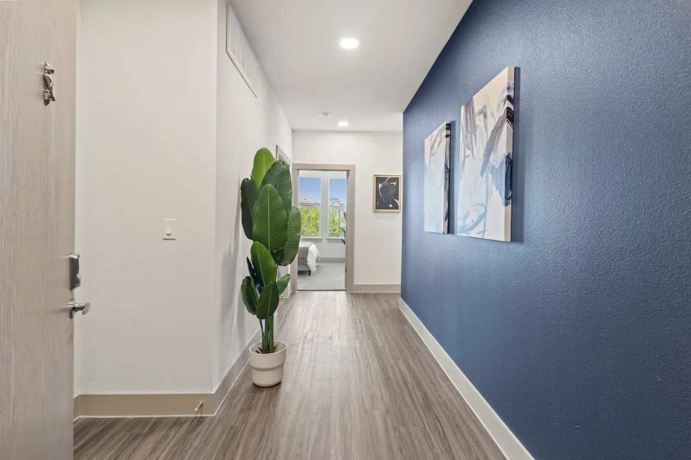 Upon entering, you find a space that feels both luxurious and cozy, perfect for unwinding after a long day.