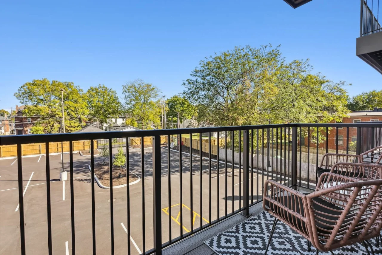 Relax in our charming balcony, perfect for enjoying fresh air and peaceful outdoor moments