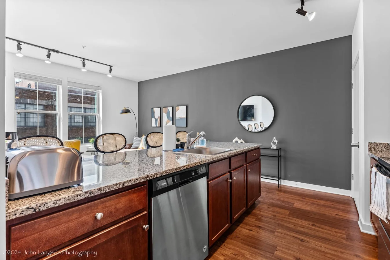 Fully equipped kitchen with all the tools you need for a perfect culinary experience. Enjoy the convenience of having everything at your fingertips!