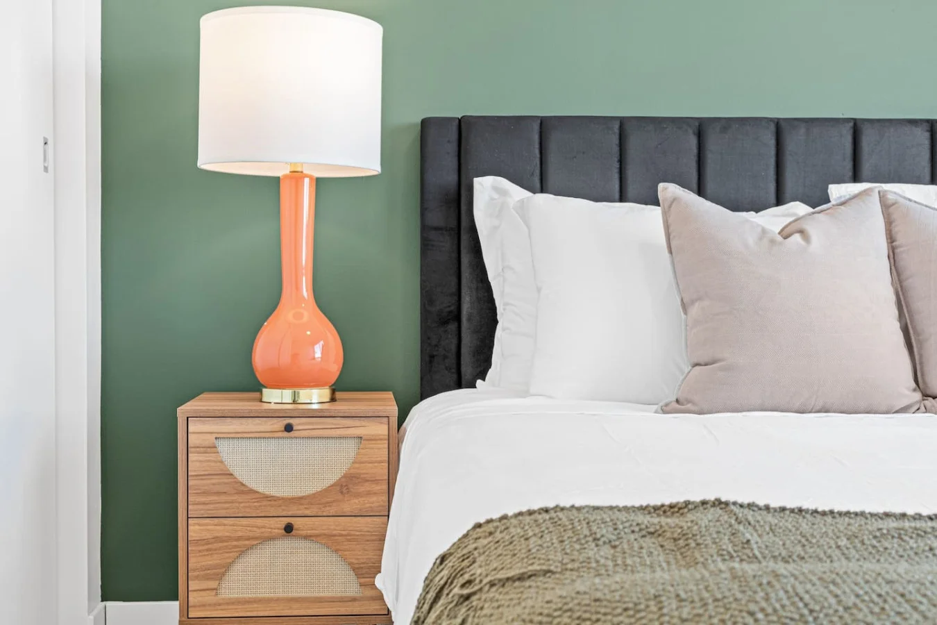 The bedroom offers a sanctuary of calm, where you can unwind and recharge in comfort and style.