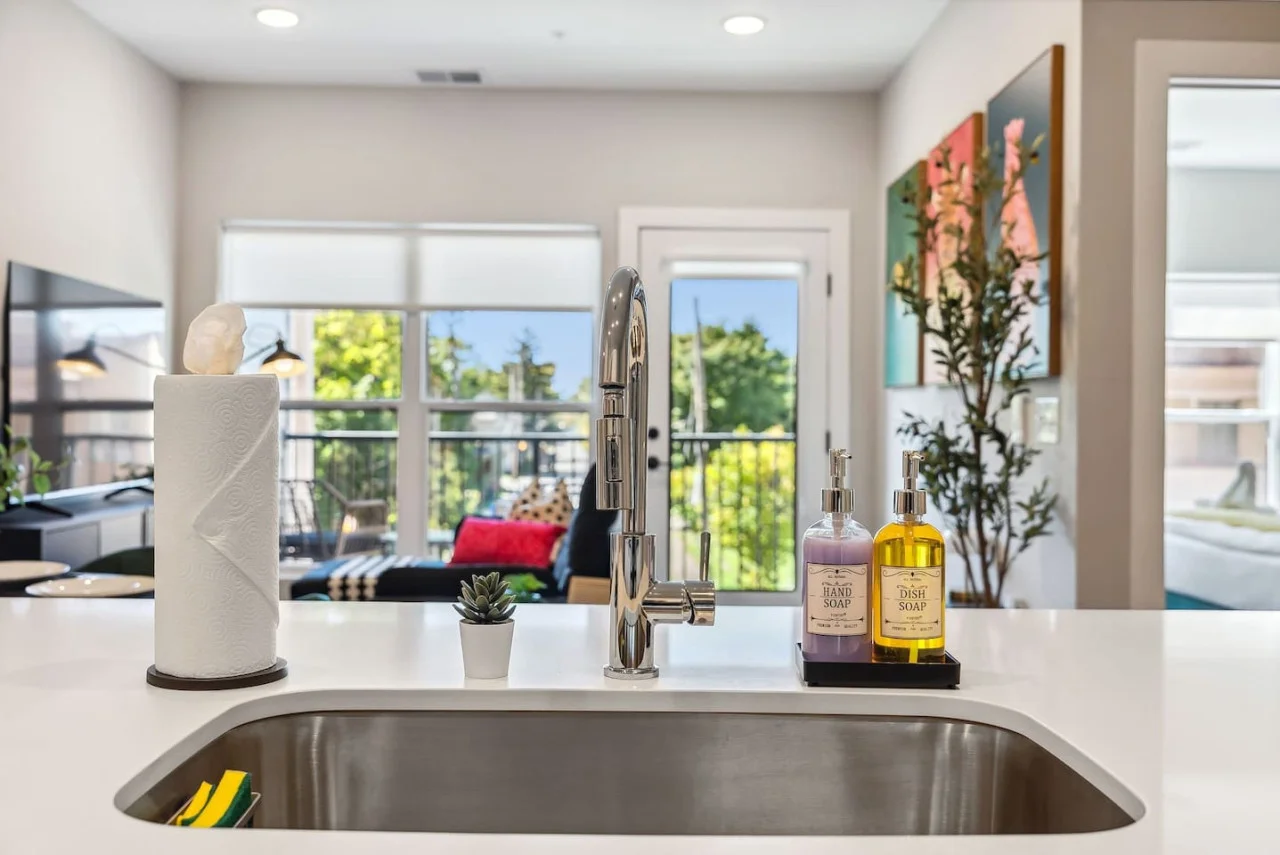 As you step into the kitchen, the clean lines and functional design make you eager to start cooking your favorite dishes.