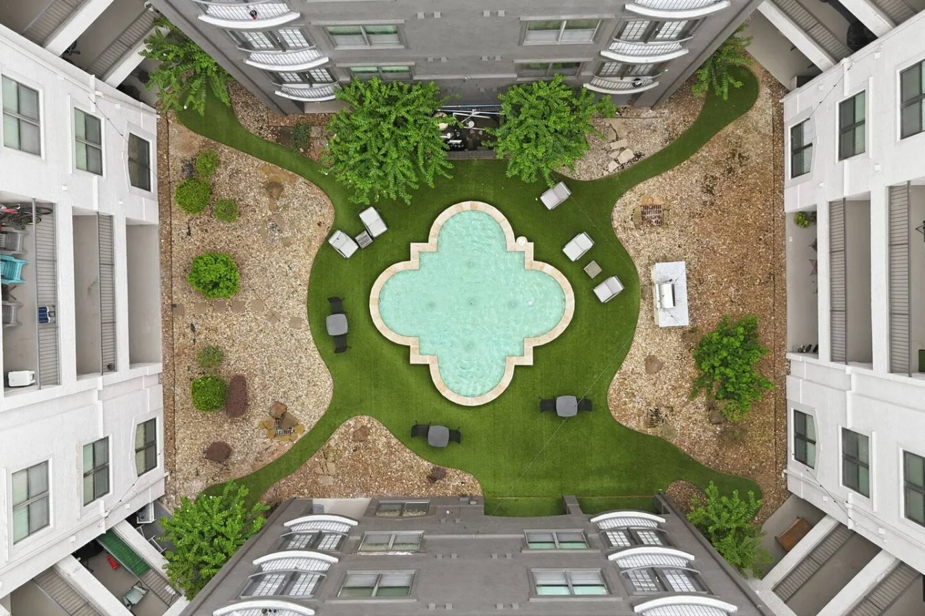 Building Community Courtyard View From Above