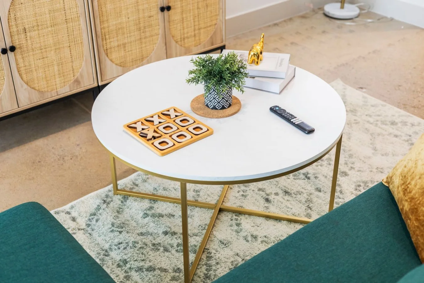 "Unwind with playful moments and cozy living space vibes."