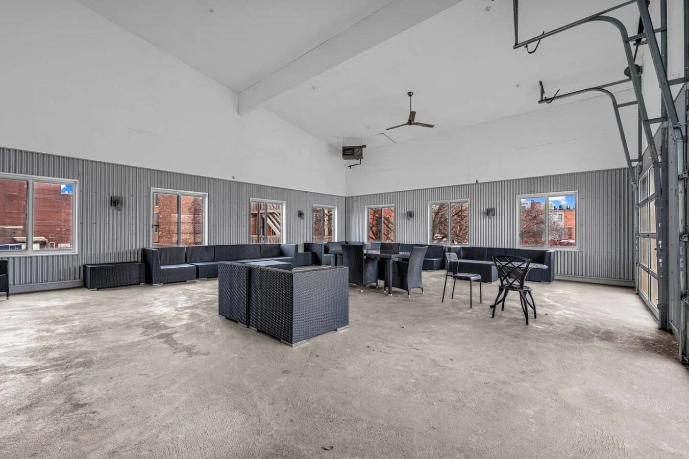 You can have entertainment in this stylish unique space!