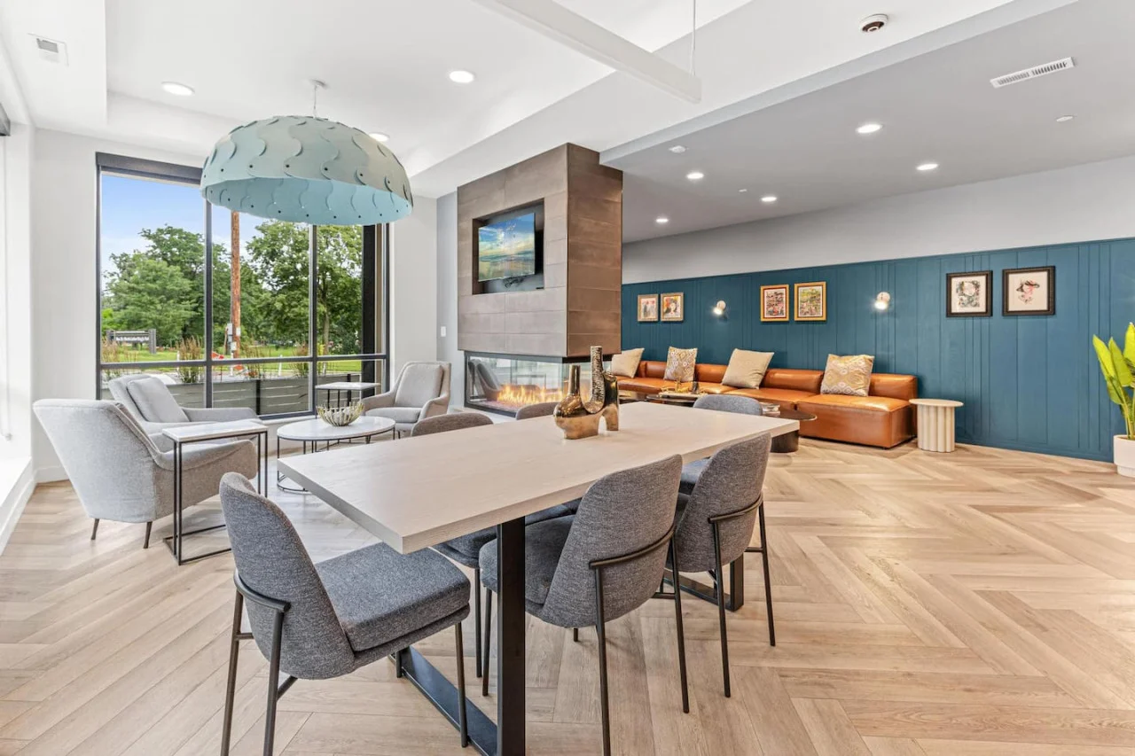 You feel a sense of peace as you step into the lobby, with its inviting decor and soothing tones.