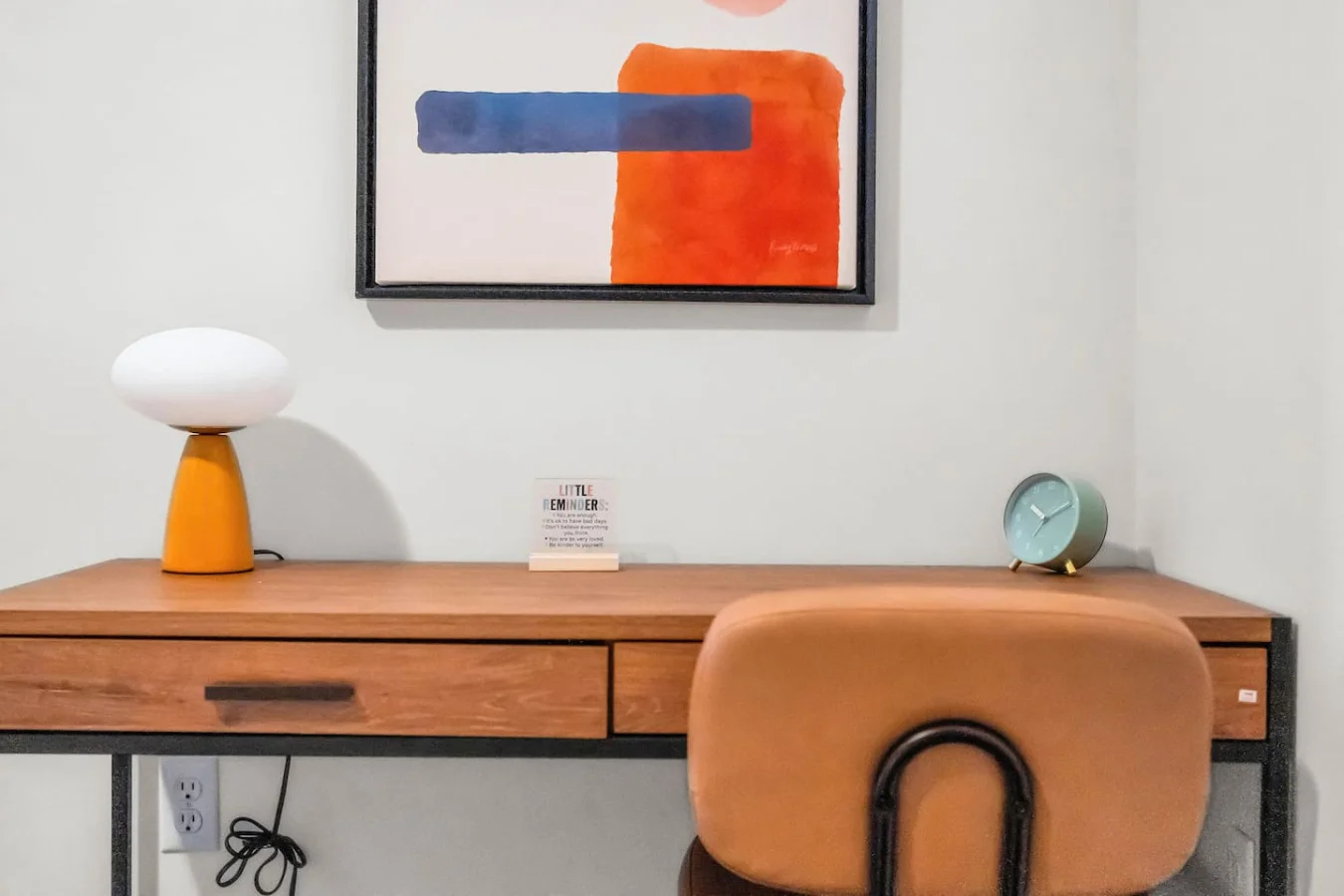 A comfortable workplace area