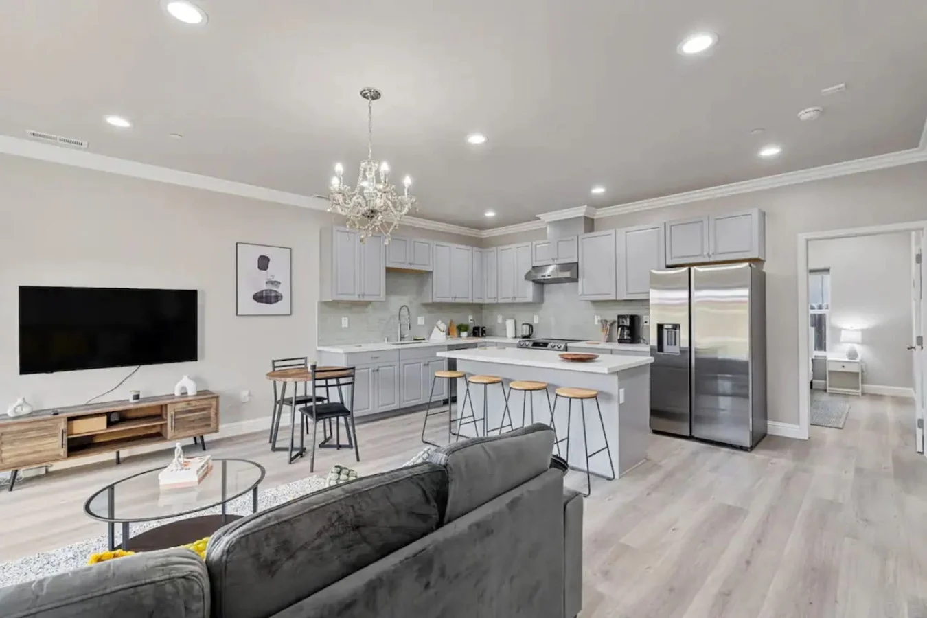 The home’s open layout and tasteful decor create a serene environment where you can truly relax and feel at home.