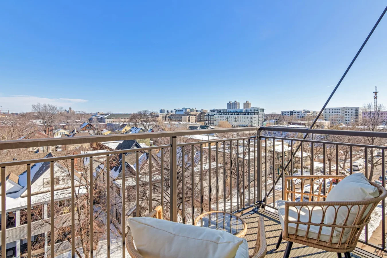 Relax in our charming balcony, perfect for enjoying fresh air and peaceful outdoor moments