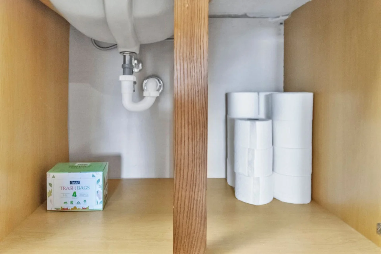 Fully equipped kitchen with all the tools you need for a perfect culinary experience. Enjoy the convenience of having everything at your fingertips!