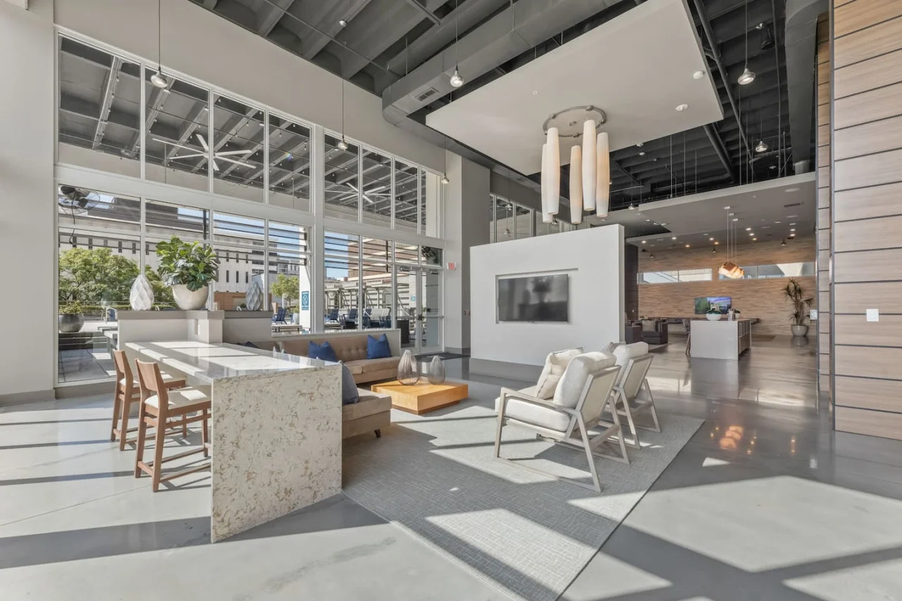 Relax in this warm, inviting space with warm accents and cozy furnishings. You’ll love unwinding on the plush sofa, enjoying or streaming your favorite shows in a serene atmosphere