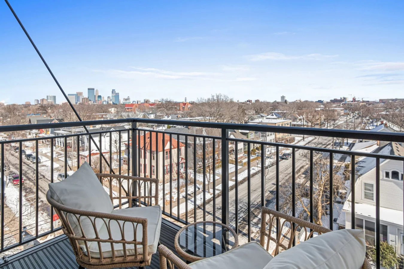 Relax in our charming balcony, perfect for enjoying fresh air and peaceful outdoor moments