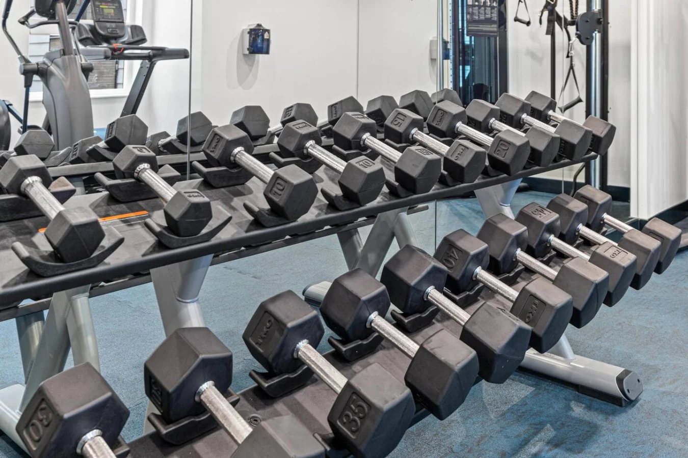 Strength training? We’ve got a full rack of dumbbells ready for you.