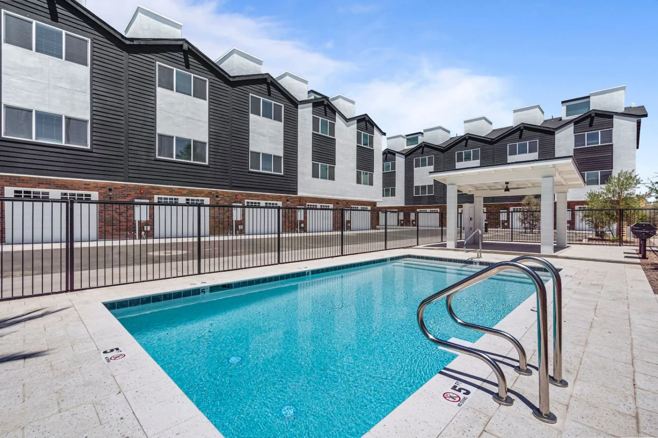 As you dip your toes into the cool water, the pool offers a refreshing retreat on a warm day.