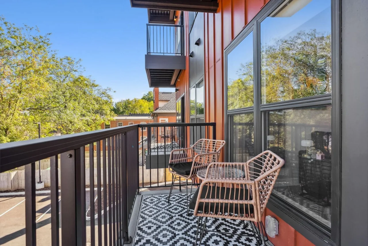 Relax in our charming balcony, perfect for enjoying fresh air and peaceful outdoor moments