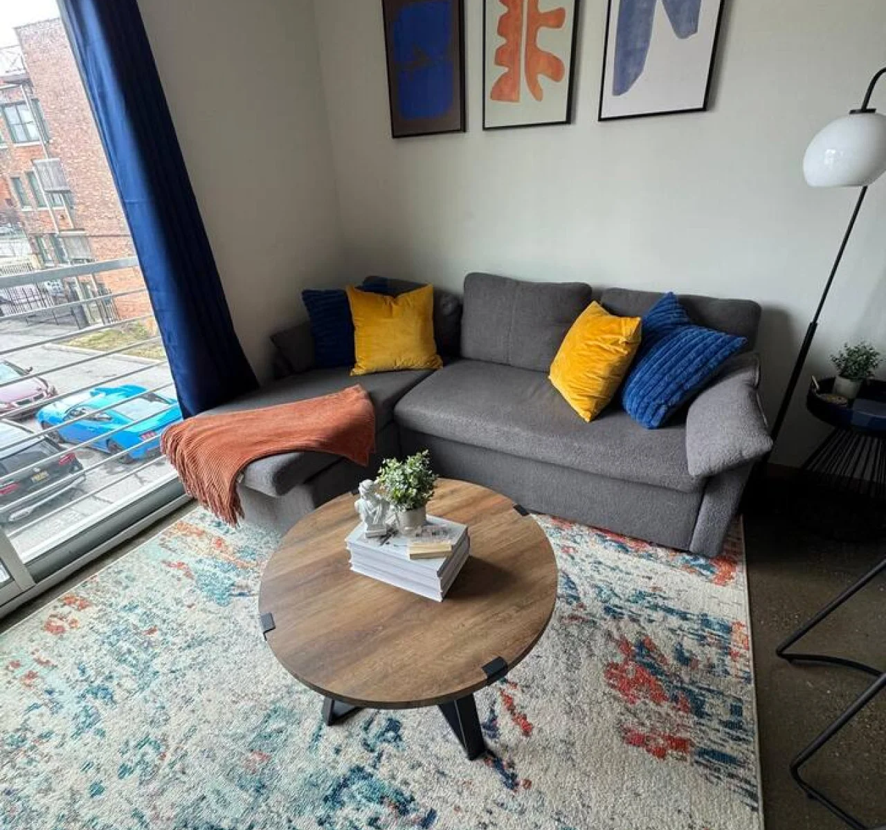 As you take a seat in the living room, the comfortable furniture and tasteful design make it easy to unwind.