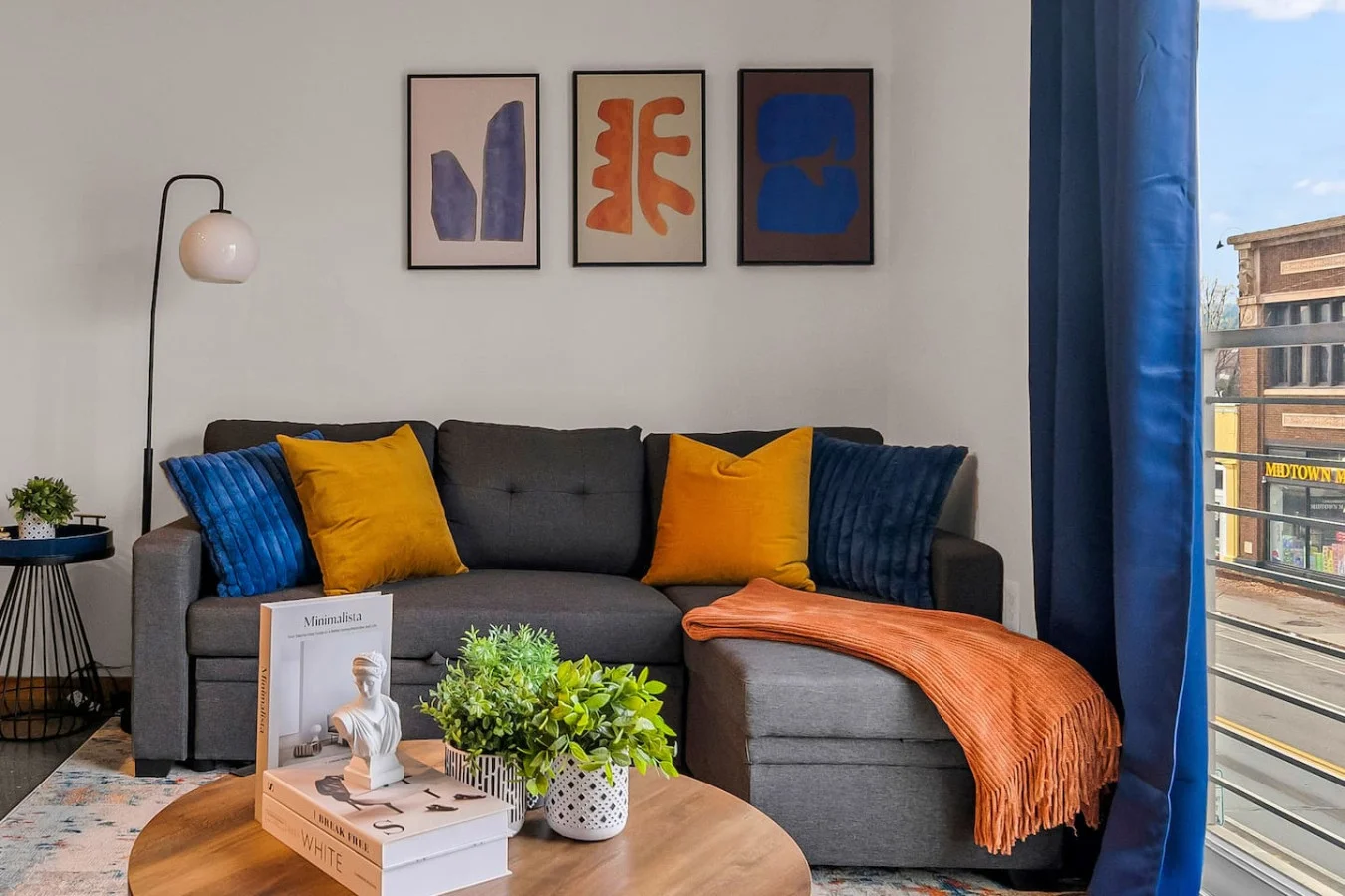 As you take a seat in the living room, the comfortable furniture and tasteful design make it easy to unwind.