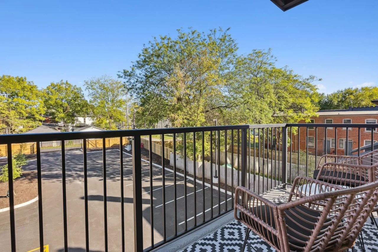 Relax in our charming balcony, perfect for enjoying fresh air and peaceful outdoor moments