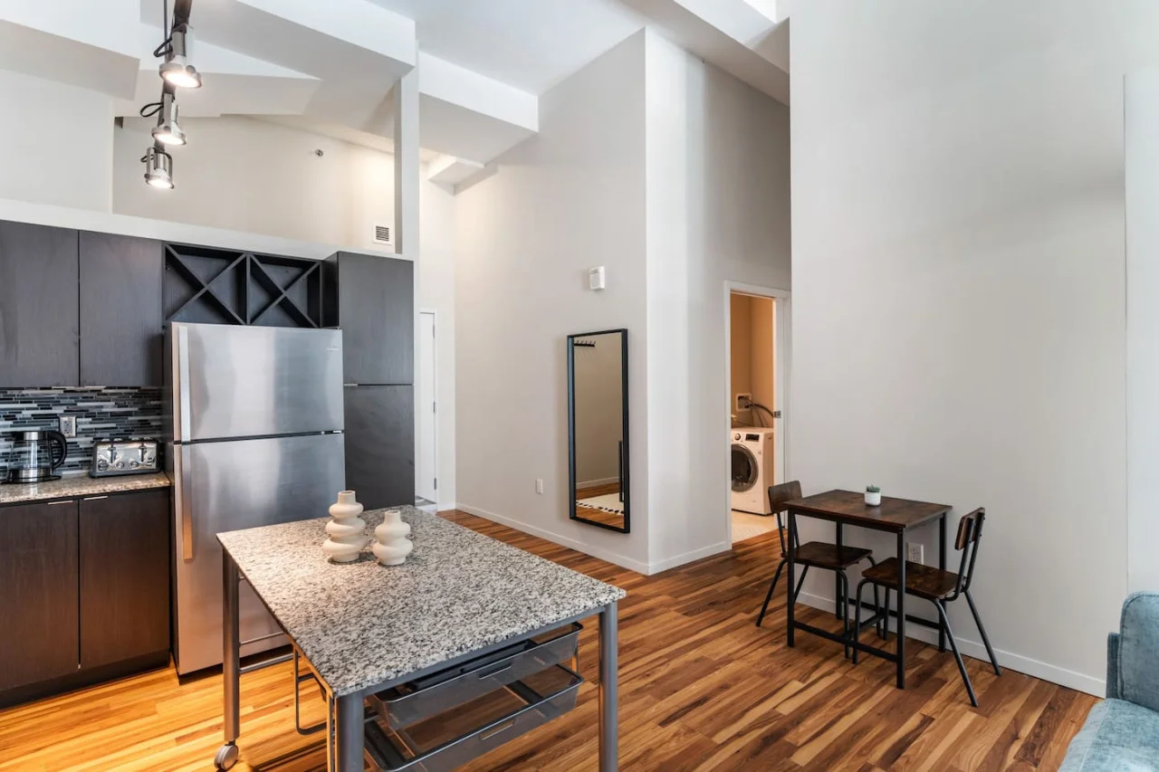 The dining room encourages you to gather with friends, enjoy a drink, and create lasting memories.