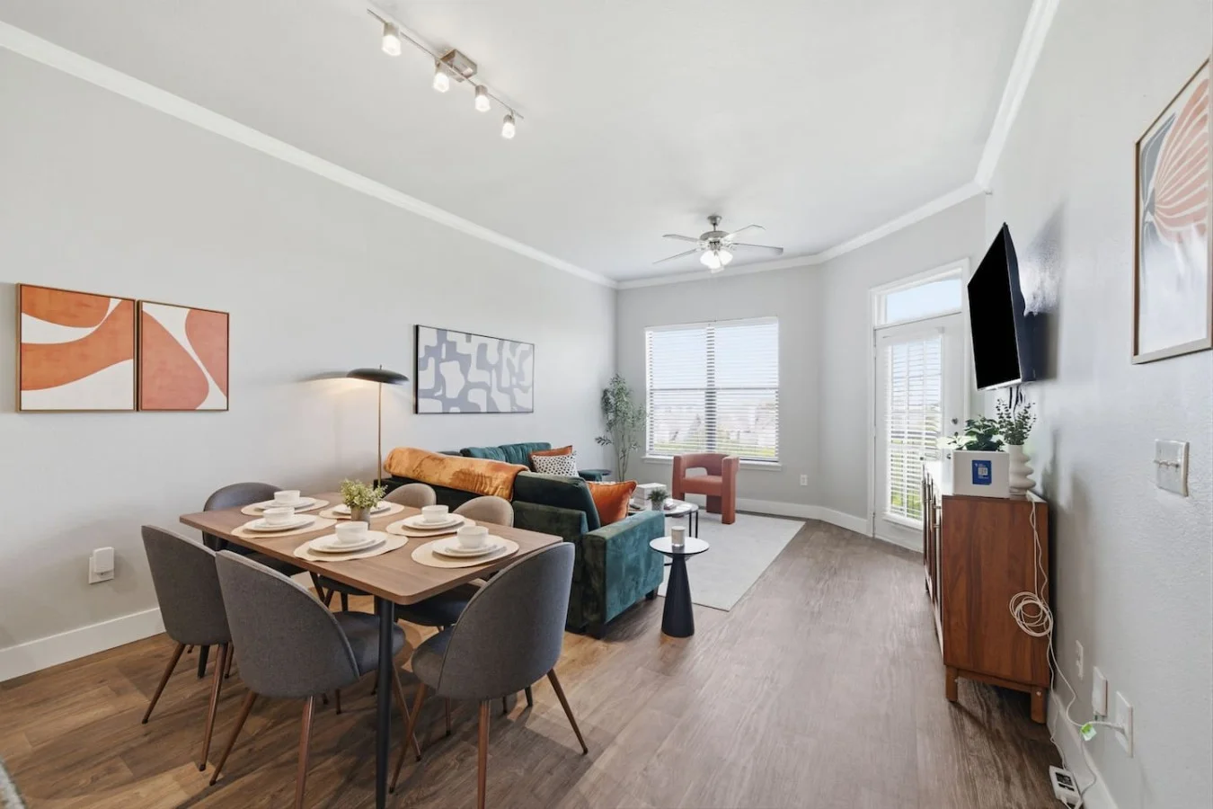 Dining Area Open to Living Room