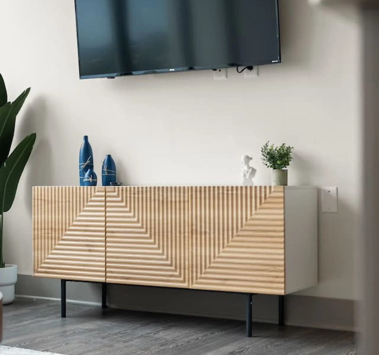 Relax in the living room and watch your favorite shows, lounging is a great way to unwind after a long day.