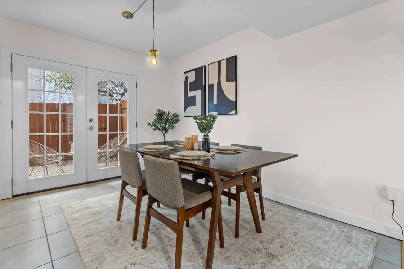 Comfortable seating perfect for family dinners or hosting