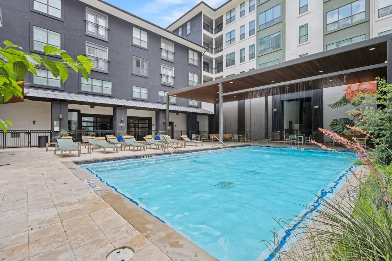 Pool With Loungers