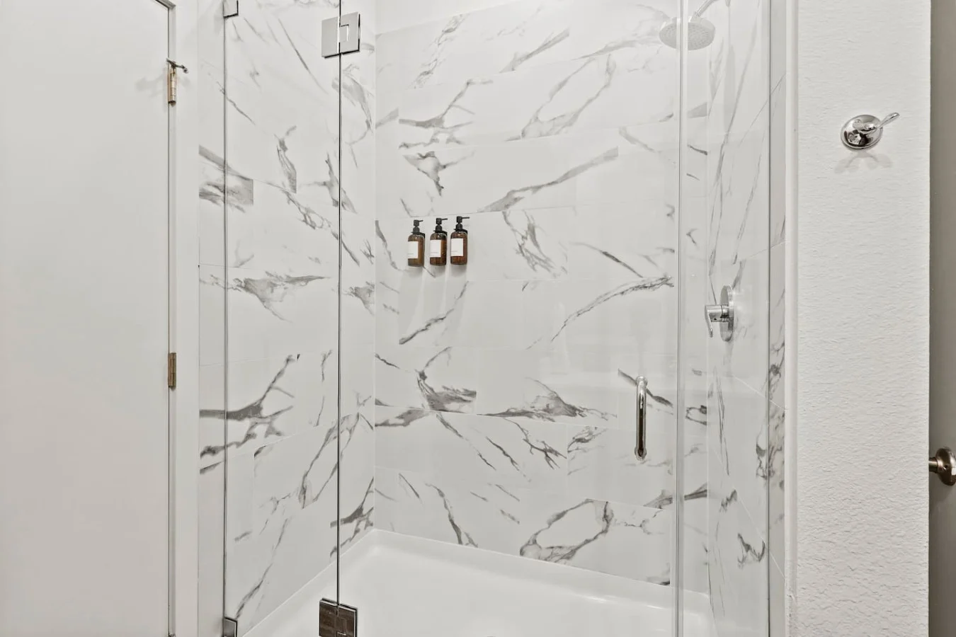 The bathroom is a private sanctuary, with a layout and features that make it the perfect place to rejuvenate.